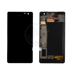 Дисплей Nokia 735 black, с рамкой, Original