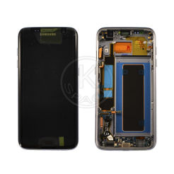Дисплей Samsung G935 Galaxy S7 Edge black, з рамкою, Service Pack Original