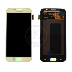 Дисплей Samsung G920 Galaxy S6 white, без рамки, Service Pack Original