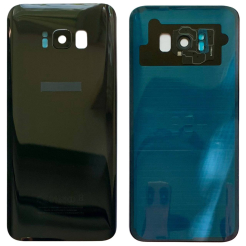 Задня кришка Samsung G955 Galaxy S8 Plus black (зі склом камери)