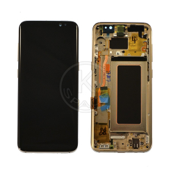 Дисплей Samsung G950 Galaxy S8 gold, з рамкою, Service Pack Original