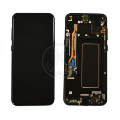 Дисплей Samsung G955 Galaxy S8 Plus black, з рамкою, Service Pack Original