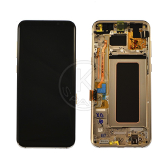 Дисплей Samsung G955 Galaxy S8 Plus gold, з рамкою, Service Pack Original
