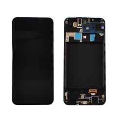 Дисплей Samsung A205 Galaxy A20 2019 black, з рамкою, Service Pack Original