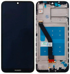 Дисплей Huawei Y6 2019 | Y6 Prime 2019 | Y6 Pro 2019 black, з рамкою, High Quiality