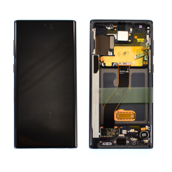 Дисплей Samsung N970 Galaxy Note 10 black, з рамкою, Service Pack Original