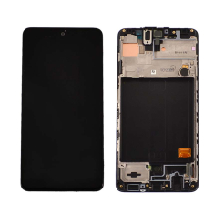 Дисплей Samsung A515 Galaxy A51 2020 black, з рамкою, Service Pack Original