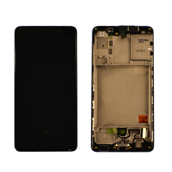 Дисплей Samsung A415 Galaxy A41 black, з рамкою, Service Pack Original