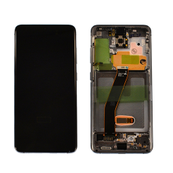 Дисплей Samsung G980 | G981 Galaxy S20 black, з рамкою, Service Pack Original