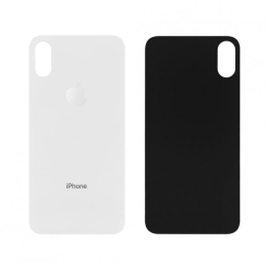 Задня кришка корпуса iPhone Xs white, великий виріз під камеру