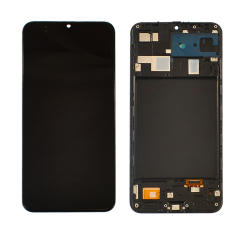 Дисплей Samsung M107 | A205 Galaxy M10s | A20 black, з рамкою, OLED