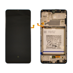 Дисплей Samsung A325 Galaxy A32 2021 black, з рамкою, Service Pack Original