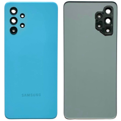 Задня кришка Samsung A325 Galaxy A32 2021 blue (зі склом камери)