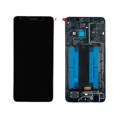 Дисплей Samsung A013 | M013 Galaxy A01 Core | M01 Core black, з рамкою, Service Pack Original
