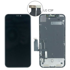 Дисплей iPhone Xr black, з рамкою,, Original (REF) | Без мікросхеми rev. LG DTP