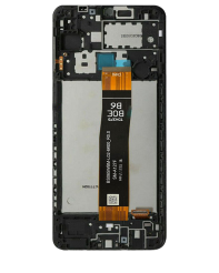 Дисплей Samsung A127 Galaxy A12 2021 black, з рамкою, Service Pack Original