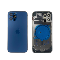 Корпус iPhone 12 Pro blue ver. EU, High Quiality (кришка НЕ цільнолита)