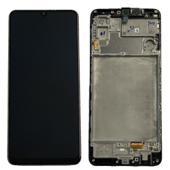 Дисплей Samsung M225 Galaxy M22 black, з рамкою, Service Pack Original