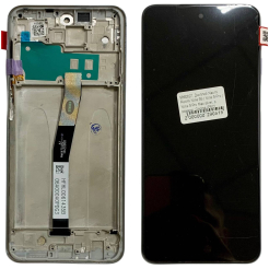 Дисплей Xiaomi Redmi Note 9S | Note 9 Pro | Note 9 Pro Max silver, з рамкою, Original (PRC)