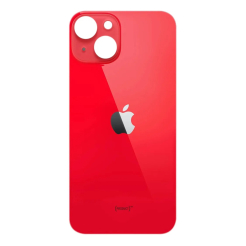 Задняя крышка корпуса iPhone 14 red, большой вырез под камеру. High Quiality (НЕ цельнолитая)