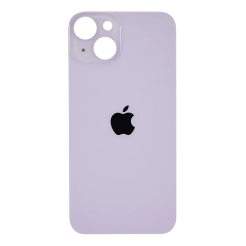 Задняя крышка корпуса iPhone 14 purple, большой вырез под камеру. High Quiality (НЕ цельнолитая)