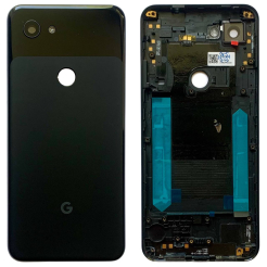 Задня кришка Google Pixel 3A black (зі склом камери)