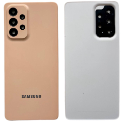Задня кришка Samsung A536 Galaxy A53 (5G) 2022 orange (зі склом камери)