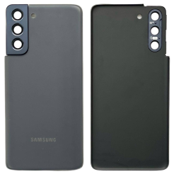 Задня кришка Samsung G991 Galaxy S21 gray (зі склом камери)