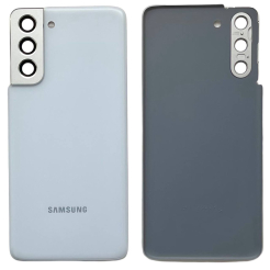 Задня кришка Samsung G991 Galaxy S21 white (зі склом камери)