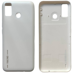 Задня кришка Tecno Spark 6 Go white (без скла камери)