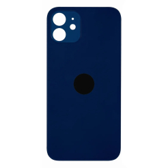 Задня кришка корпуса iPhone 12 blue, великий виріз під камеру, 1:1 Original