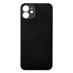 Задня кришка корпуса iPhone 12 black, великий виріз під камеру, 1:1 Original