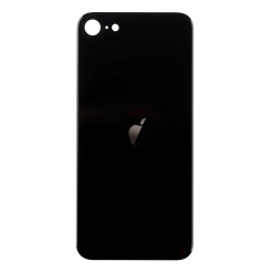 Задня кришка корпуса iPhone SE 2 2020 black, великий виріз під камеру, 1:1 Original