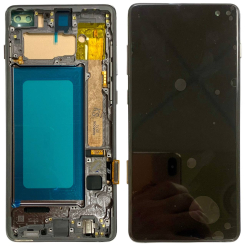 Дисплей Samsung G975 Galaxy S10 Plus silver, з рамкою, INCELL (Краї дисплею не заокруглені)