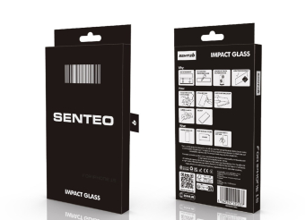 Захисне скло SENTEO 9H Shock Resistant iPhone 15 Pro (в упаковці)