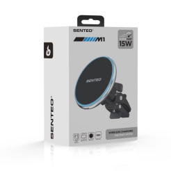 Автодержатель с беспроводным ЗУ SENTEO M1 Cayman series with MagSafe 15W (в комплекте 2 крепления)