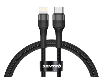 Кабель SENTEO ST-01 Montes series 20W Type-C to Lightning 1.2m black