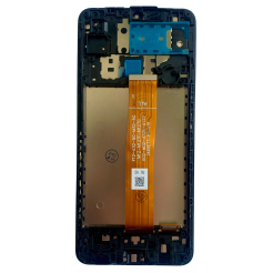 Дисплей Samsung M127 Galaxy M12 2020 black, з рамкою, IPS