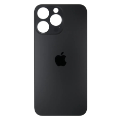 Задня кришка корпусу iPhone 14 Pro Max black, великий виріз під камеру, 1:1 Original