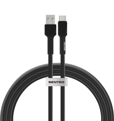 Кабель SENTEO SL-03 Silica Gel 18W USB to Type-C 1m black