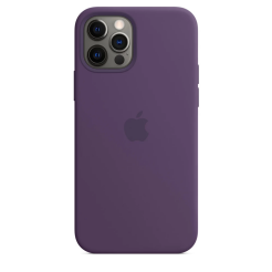 Чохол Silicone Case 1:1 for iPhone 12 Pro Max with MagSafe animation, amethyst