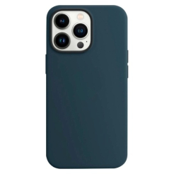 Чохол Silicone Case 1:1 for iPhone 13 Pro with MagSafe animation, abyss blue