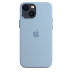 Чохол Silicone Case 1:1 for iPhone 13 Pro with MagSafe animation, blue fog