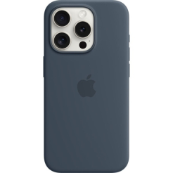 Чохол Silicone Case 1:1 for iPhone 14 Pro Max with MagSafe animation, storm blue