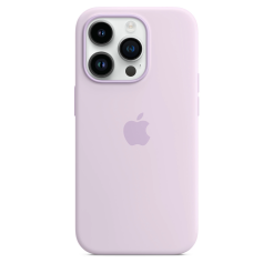 Чохол Silicone Case 1:1 for iPhone 14 Pro with MagSafe animation, lilac
