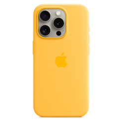 Чохол Silicone Case 1:1 for iPhone 15 Pro Max with MagSafe animation, sunshine