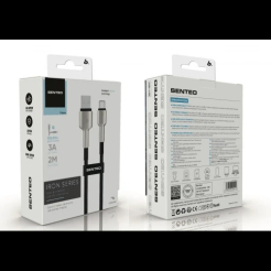 Кабель SENTEO SM-03 Iron series 18W 3A USB to Type-C 2m black
