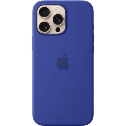 Чохол Silicone Case 1:1 for iPhone 16 with MagSafe animation, ultramarin