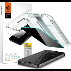 Захисне скло Spigen Privacy Glastr EZ FIT with applicator for iPhone 16 Pro Max black (в упаковці)