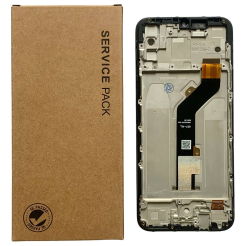 Дисплей Tecno Spark 6 Go black, з рамкою, Service Pack Original